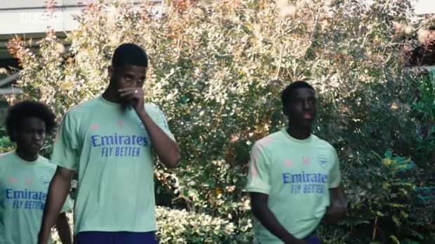 Arsenal stars train before Carabao Cup clash
